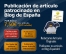 Publicación de artículo patrocinado en blog